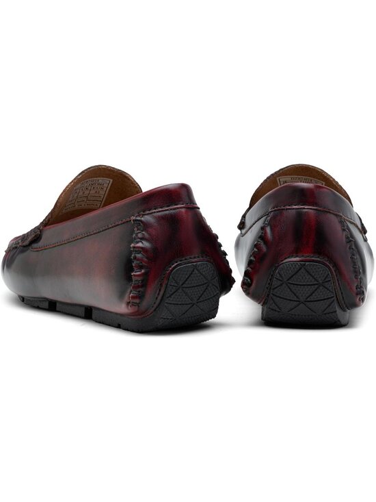 Men\'s Brown Wine Loafers Casual Slip On Shoes Soft Penny Loafers Lightweight main image 5